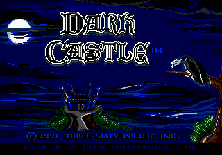 Заставка игры Dark Castle